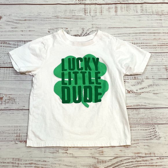 Boys Lucky Little Dude St. Patty's Day Short Sleeve Graphic Tee - Picture 1 of 3